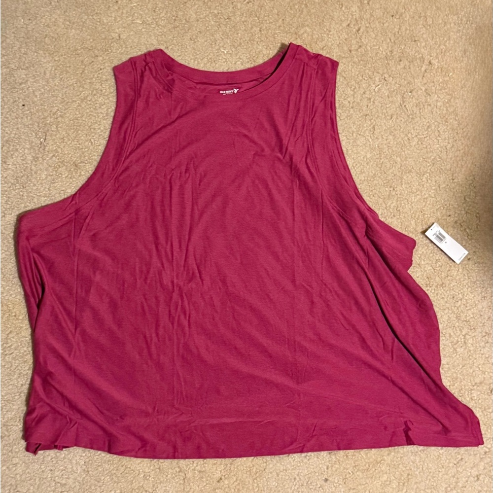 NWT Old Navy Magenta CloudMotion Tank Top - Picture 3 of 5